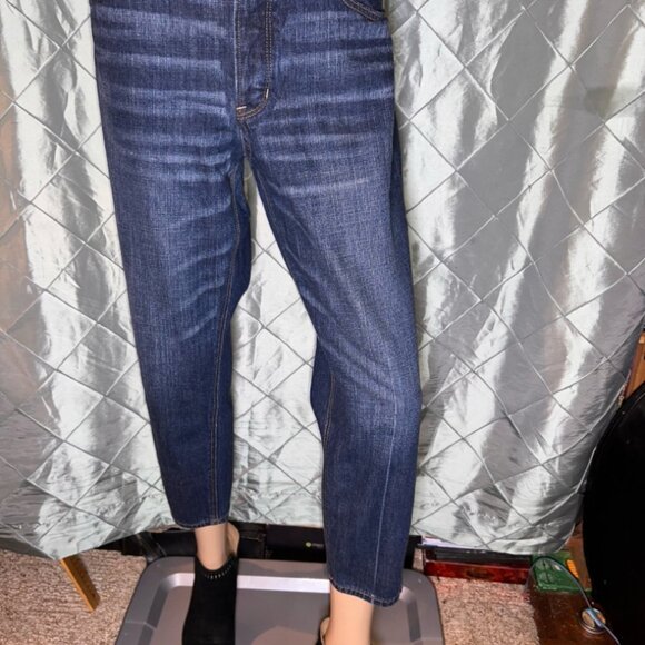 American Eagle Outfitters Women 12 Denim Blue Vintage Hi-Rise Stretch Jeans - Picture 1 of 8